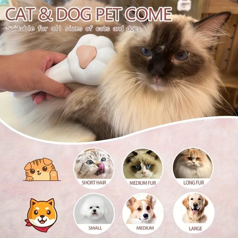 Maison De Paw™ Paw-Shaped Pet Grooming Brush – Gentle Deshedding & Massage Comb