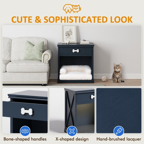 Luxury Nightstand Dog Bed with LED Light – Multi-Functional Furniture for Small Dogs | Masion De Paw