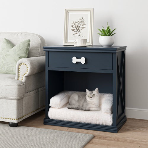 Luxury Nightstand Dog Bed with LED Light – Multi-Functional Furniture for Small Dogs | Masion De Paw