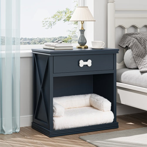 Luxury Nightstand Dog Bed with LED Light – Multi-Functional Furniture for Small Dogs | Masion De Paw