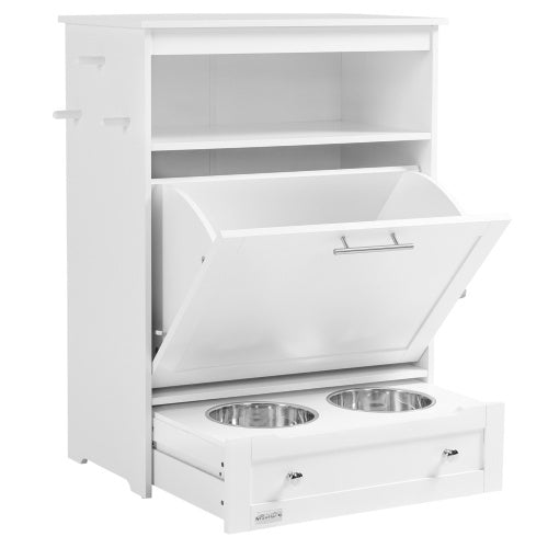 Luxury Pet Feeder Station Locker (white) | Masion De Paw