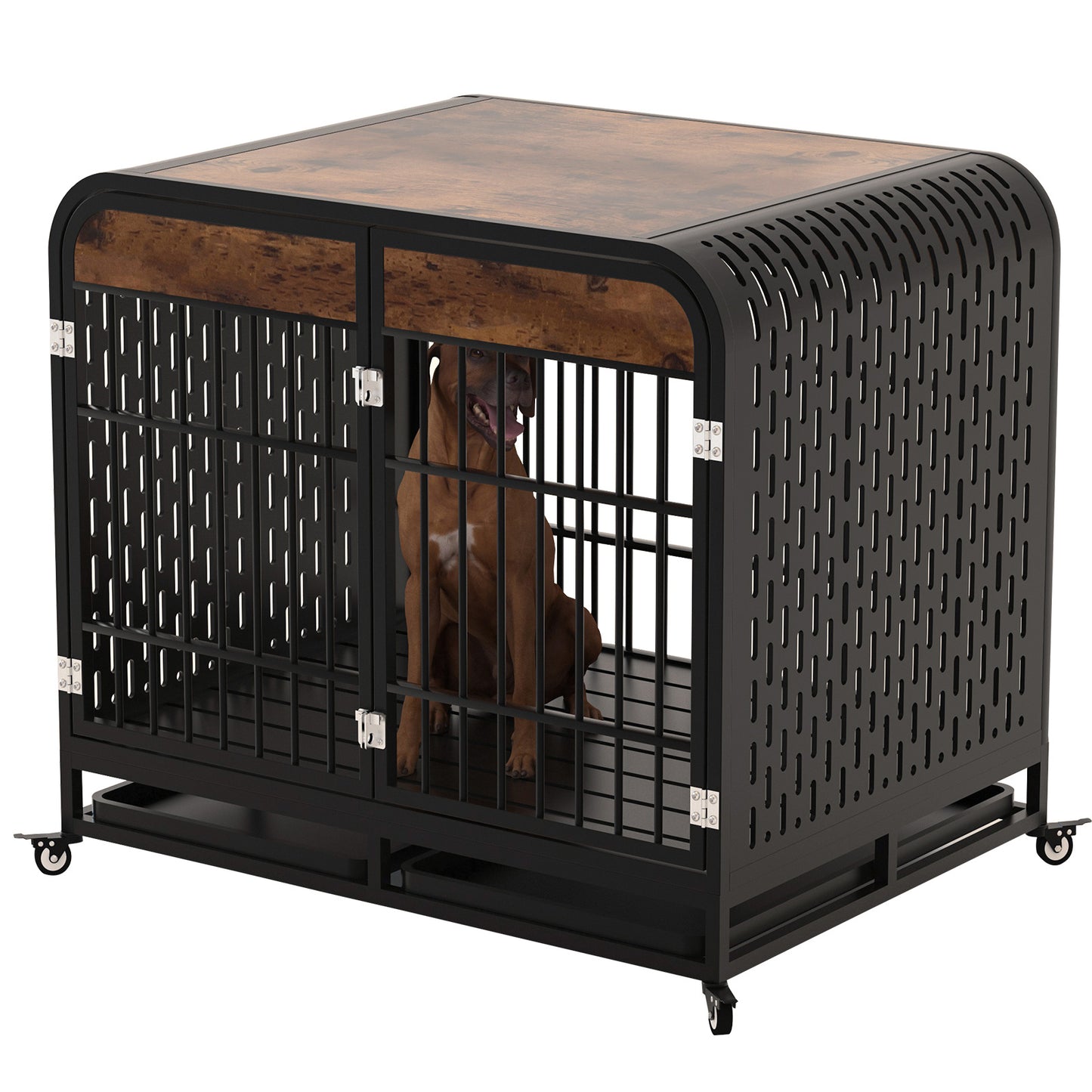 Premium Wooden Dog Crate Table – Heavy-Duty Furniture-Style Kennel for Large Dogs | Masion De Paw