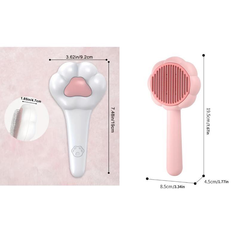 Maison De Paw™ Paw-Shaped Pet Grooming Brush – Gentle Deshedding & Massage Comb