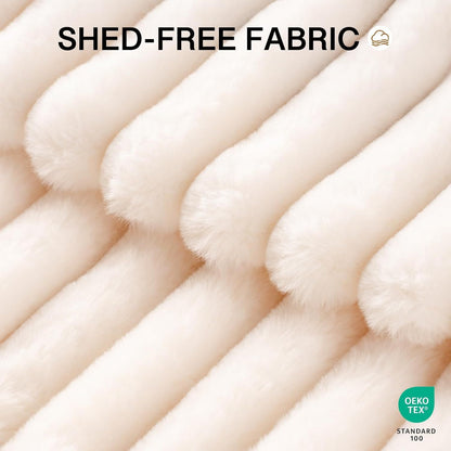 Masion De Paw™ Luxury Fluffy Pet Bed – Calming Washable Round Pet Bed for Small Dogs & Puppies (Cream)
