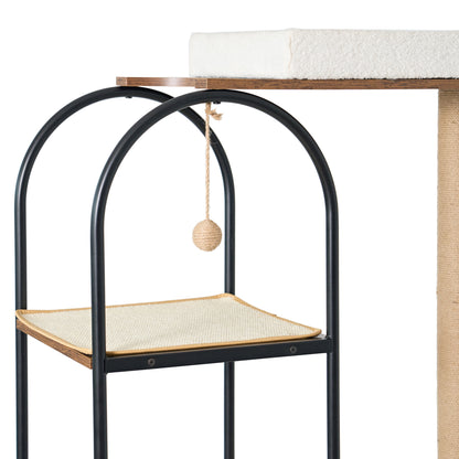 Modern Multi-Level Cat Tower with Condo, Scratching Posts & Perch – Indoor Luxury Cat Tree | Masion De Paw